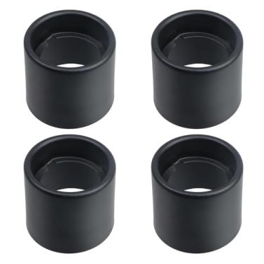 Imagem de Crapyt 4 peças de suporte de lâmpada de fivela de metal, anel de sombra, acessórios de iluminação de ferro, bandeja de luz, abajur, para tomada de cerâmica de porcelana E26, lustre fixo (preto 2,17 ×