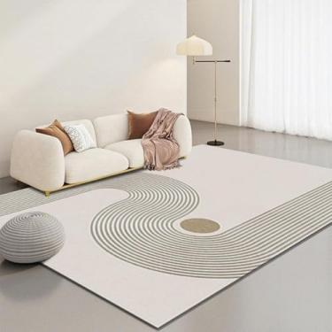 Imagem de Sala de estar, sofá de flanela leve e luxuoso, mesa de centro, cabeceira, tapete listrado japonês antiderrapante, decoração para casa (60 x 160 cm (2 x 5,3 pés/FLR 1))