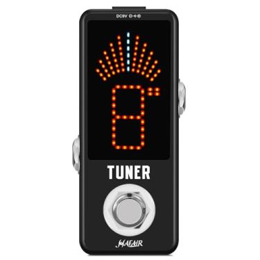 Imagem de Hafair Pedal Afinador Cromático De Luxo, Tela Grande, Alta Precisão, ±0,1% Display Que Fornece Resultados Claros Afinação Para Guitarra Elétrica E Baixo