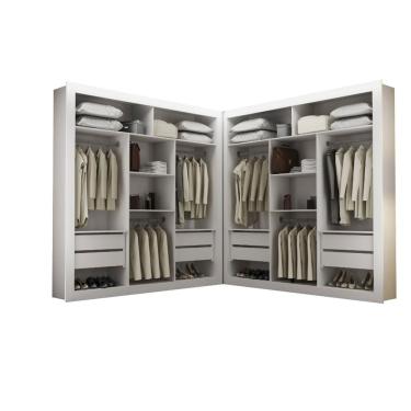Imagem de Closet Berlim Premium 8 Gavetas Convencional Rufato Branco