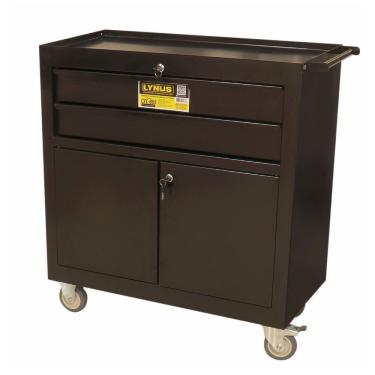 Imagem de Carrinho para Ferramentas Fechado LYNUS com 2 Gavetas e Portas CFL805
