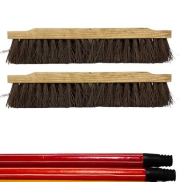 Imagem de Vassoura Piaçava 40cm com Cabo, Kit 2 Unidades