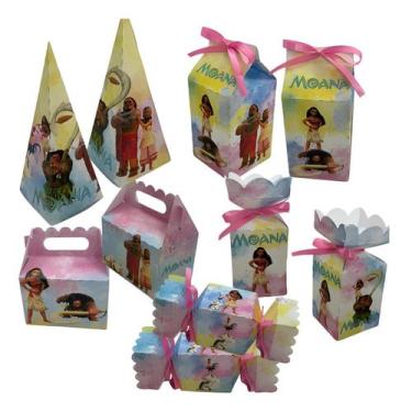 Imagem de Kit Festa Moana Aquarela para Decoração Aniversário - KIBUNITINHO
