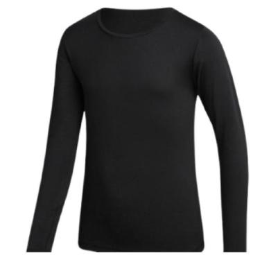 Imagem de Camiseta Térmica Infantil Para Frio Intenso Flanelado Segunda Pele Tam