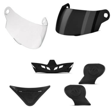 Imagem de Kit Reposição Capacete Evolution 788 com 10 Viseira 10 Entrada de Ar 1