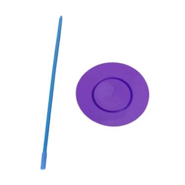 Imagem de UGPLM Prato giratório para malabarismo, bastões giratórios, habilidade de equilíbrio e giro, adereço de performance, prato de circo, brinquedos para jogos, Tolet