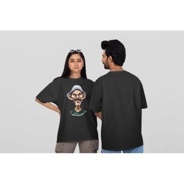 Imagem de Camiseta sr. madruga algodão streetwear estampa unissex over - ELSA NA