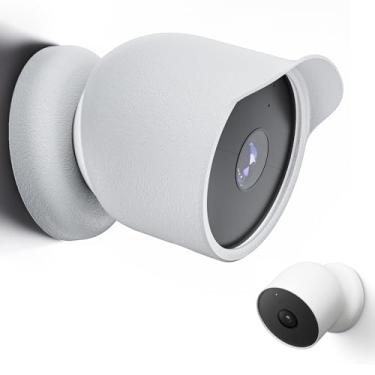 Imagem de Augstci Capa Para Câmera Externa Do Google Compatível Com Nest Cam (Bateria) Ou Interna, De Silicone Proteção Contra Todas As Condições Climáticas, Fácil Instalação