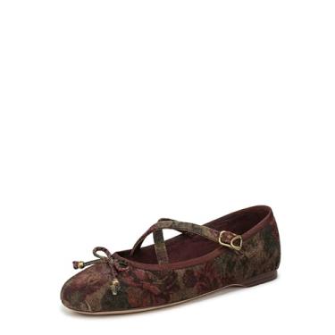 Imagem de CIRCUS NY BY SAM EDELMAN Sapatilha feminina Zuri Ballet, Pêra dourada/ameixa multi, 41