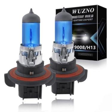 Imagem de Lâmpada de farol de halogênio para Ford Explorer 2006 2007 2008 2009 2010, farol alto baixo 9008 luzes H13, branco 6000k 120% brilho, pacote com 4