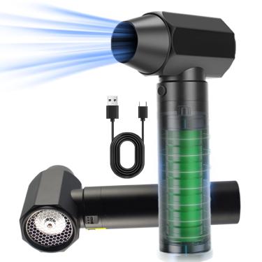 Imagem de Soprador de secador turbo de 15000 mAh para carro - espanador de ar portátil sem fio de alta velocidade de 120 m/s, soprador de ar e secador de ar de carro para detalhes automotivos, viagens