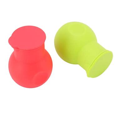 Imagem de Pssopp 2PCs Silicone Chocolate Heating Pote Mini Melting Bowl Recipiente Multifuncional Melter Microondas, Ferramenta Ideal de Bakamento Para Amantes de Sobremesas Vermelho e Verde