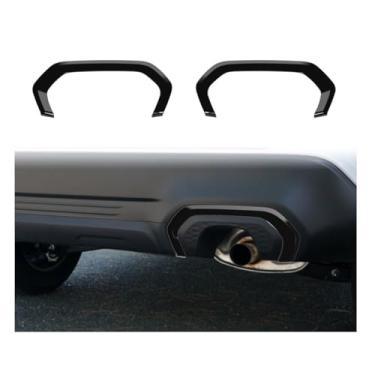 Imagem de TENWIND Capa protetora de para-choque dianteiro traseiro para carro compatível com acessórios Subaru Forester 2025+ (traseiro + preto brilhante)