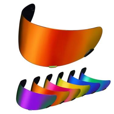 Imagem de PSLER Qualifier Visor- Qualifier Helmet Visor Motorcycle Face Shield Accessories Replacement for Bell Qualifier/Star/Vortex/RS-1/Revolver,Deep Red