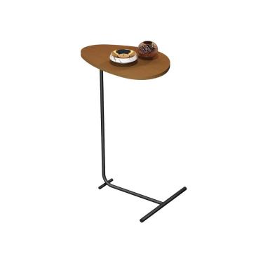 Imagem de Mesa de Apoio Sofa Organic Nature Pe Preto - Moveis JB