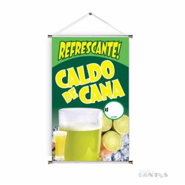 Imagem de Banner pronto Caldo de Cana BA 254 medida 45x70 cm arte pronta