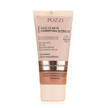 Imagem de Base Líquida Alta Cobertura, Acabamento Matte Natural, Textura Fina, Longa Duração, Resistente à Água, 30 ml
