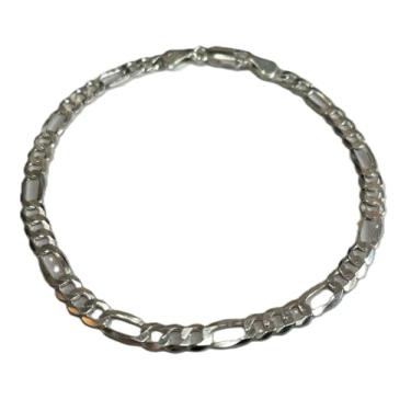 Imagem de Pulseira 5mm modelo 3x1 21cm em Prata Italiana Legítima 925