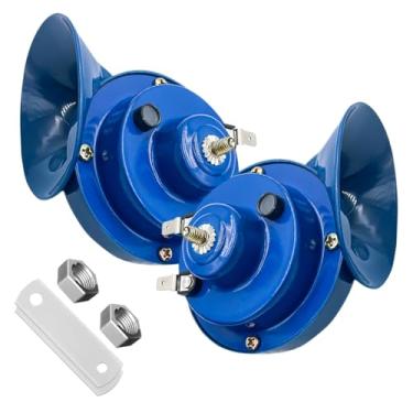Imagem de Yourkar 2 buzinas de carro altas, buzina elétrica de caracol impermeável de 12 V, buzinas de tom alto 300DB substituem carros, SUVs, caminhões, motocicletas, carros elétricos, acessórios universais