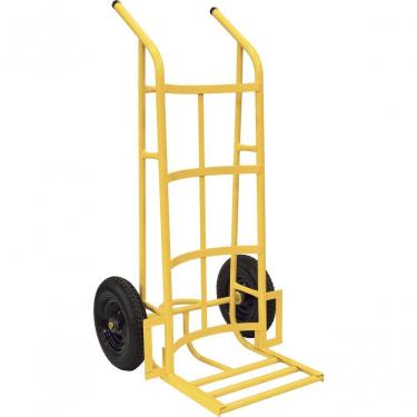 Imagem de Carrinho Para Armazém 400kg Metálico Super Pesado Roda Pneu