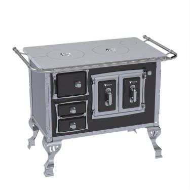 Imagem de Fogao a Lenha Venax n 1 Sec XVIII Chapa de Aluminio Preto SD