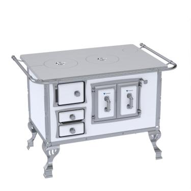 Imagem de Fogao a Lenha Venax n 2 Sec XVIII Chapa de Aluminio Branco SD