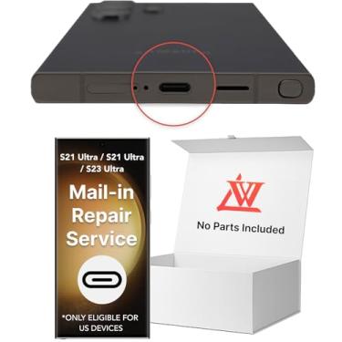 Imagem de LW Serviço de reparo por correio para Samsung Galaxy S21Ultra / S22Ultra / S23Ultra Substituição da porta de carregamento, substituição completa da porta de carregamento S23 Ultra USB (Pro-Repair