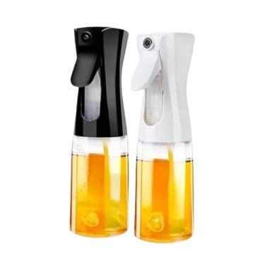 Imagem de Conjunto de Borrifadores para Azeite e Vinagre, 200ml, Preto e Branco, 22cm x 6cm, Kit com 2 Unidades