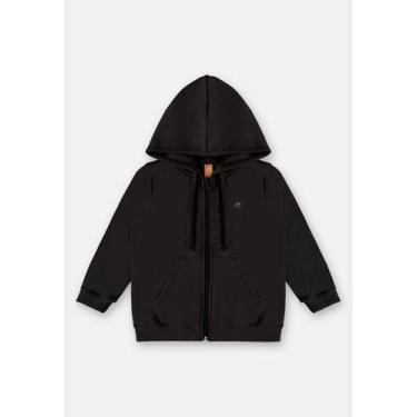 Imagem de Jaqueta em Molecotton  Infantil Menina Up Baby, Preto, 1