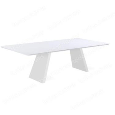 Imagem de Mesa de Jantar Nirvana Livia 200 cm Retangular Borda Arredondada Madei