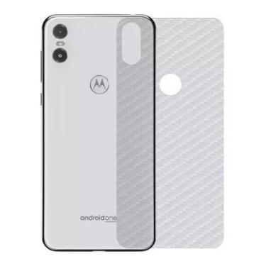 Imagem de Película Protetora Traseira Fibra de Carbono Motorola One 5.9 Polegada
