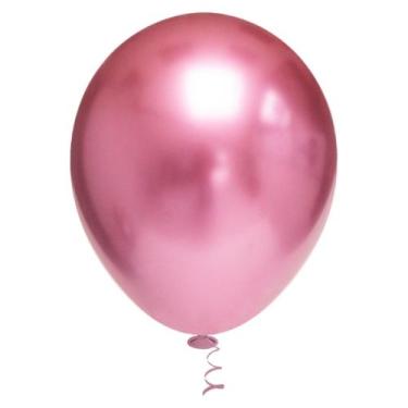 Imagem de Balao Platino 10 Red Rosa C/25 Picpic - PIC PIC