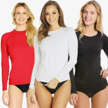Imagem de Camiseta Proteção Solar UV Térmica Manga Longa Feminina 254 - IRON, Br