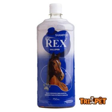 Imagem de Shampoo Crescer Cabelos Para Cavalos Pelos Crina Rex Galloper - 750ml 