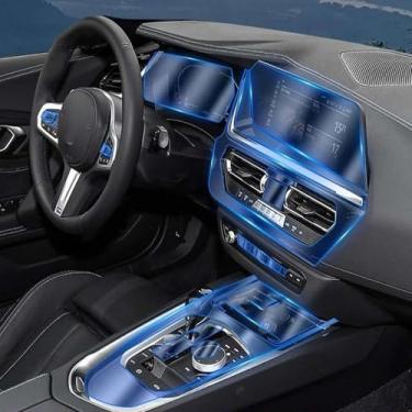 Imagem de LAVIYE Protetor de tela LCD TPU protetor de tela de navegação GPS para carro com encaixe de filme anti-arranhões PPF, para BMW G29 Z4 25i M40i 2019-2025