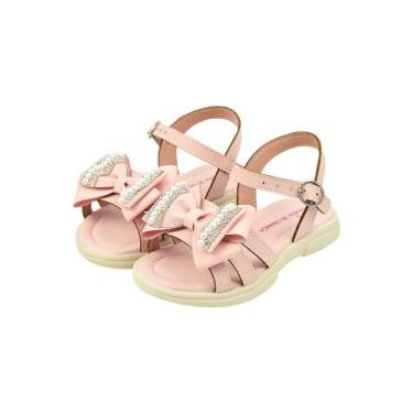Imagem de Sandalia Infantil Menina Feminina Com Laço Pedras - Magia De Criança, 