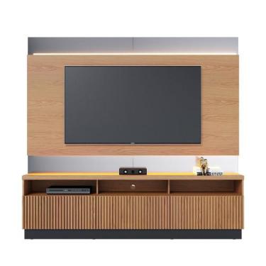 Imagem de Home Theater com LED TV até 70 Polegadas Barcelos Freijó/ Preto Fosco 