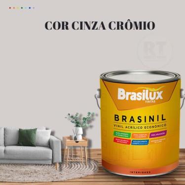 Imagem de Tinta Parede Cinza Véu Acrílica Brasinil Anti Mofo 3,2l - BRASILUX, CI