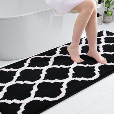 Imagem de Tapete de banho OLANLY Tapetes de banheiro de microfibra macia 150x60c
