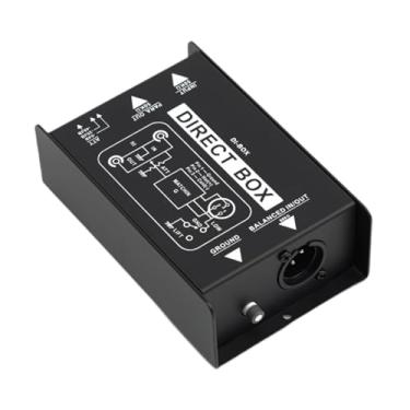 Imagem de TTETTZ Caixa de áudio Passiva Direta de Alta Impedância XLR de 6,35 Mm para Graves, Unidade DI para Apresentações Ao Vivo E Profissionais, Mono