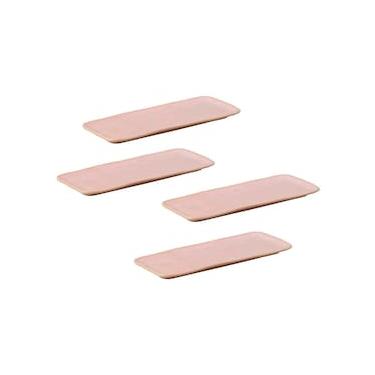 Imagem de Conjunto de Travessas Retangulares Médias Porto Brasil Orgânico Litchi 33x13cm - 4 peças
