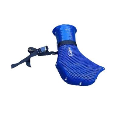 Imagem de oshhni Cesta de pesca Acessórios de pesca Armazenamento de viagem multiuso Suporte para isca de para segurar foices Enguias Peixinhos Lagostins Caranguejos, Azul