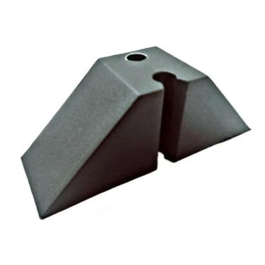 Imagem de 2X Calço Para Telha Trapezoidal T40 2 Furos Preto - 50 Pçs