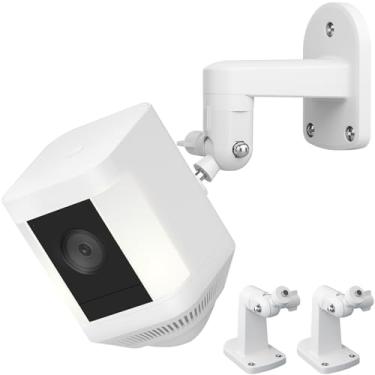 Imagem de Pacote com 2 suportes adesivos de parede para suporte de câmera Blink Mini, suporte de câmera sem parafusos para ambientes internos e externos