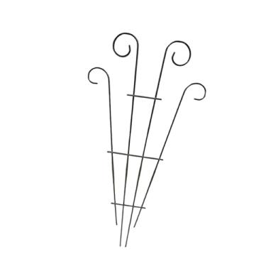 Imagem de Generic Treliça de jardim para plantas em vasos, suporte de ferro decorativo multifuncional para plantas e flores, para quintal, pátio interno e externo, Preto