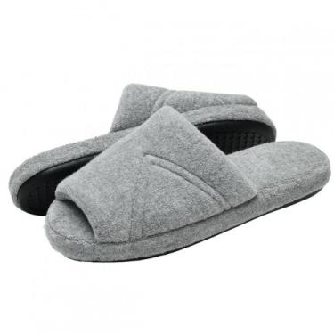 Imagem de Pantufa PUFF Masculina Atoalhada Lavável à Máquina - Mescla - 39/40, M