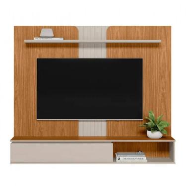 Imagem de Painel Home Friburgo para Tv até 65 com Prateleira Linea Brasil