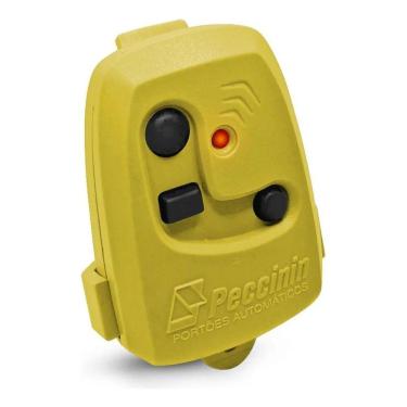 Imagem de 2X Controle De Portão Eletrônico Peccinin Nice Tx 3C Amarelo