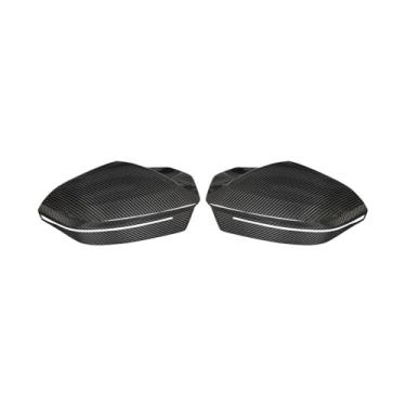 Imagem de Compatível com BMW Série 5 G68 G60 Fibra de Carbono Seco Dianteiro Traseiro Spoiler Difusor Saia Lateral Pára-lamas Saídas de Ar Retrovisor Acessórios para Carro(Mirror Caps)