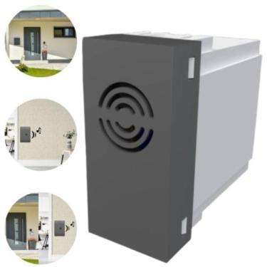 Imagem de Módulo Campainha Cigarra Som Bivolt Habitat Onix Chumbo Fame